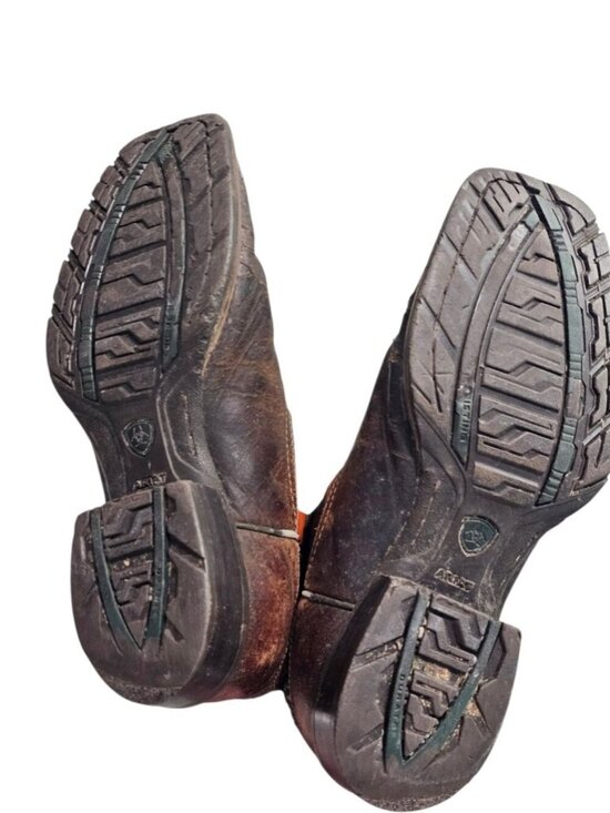 Ariat Mens 8.5 D Cowboy Boots Brown Orange Leather Camo Western Iconic Gorpcore main image 6